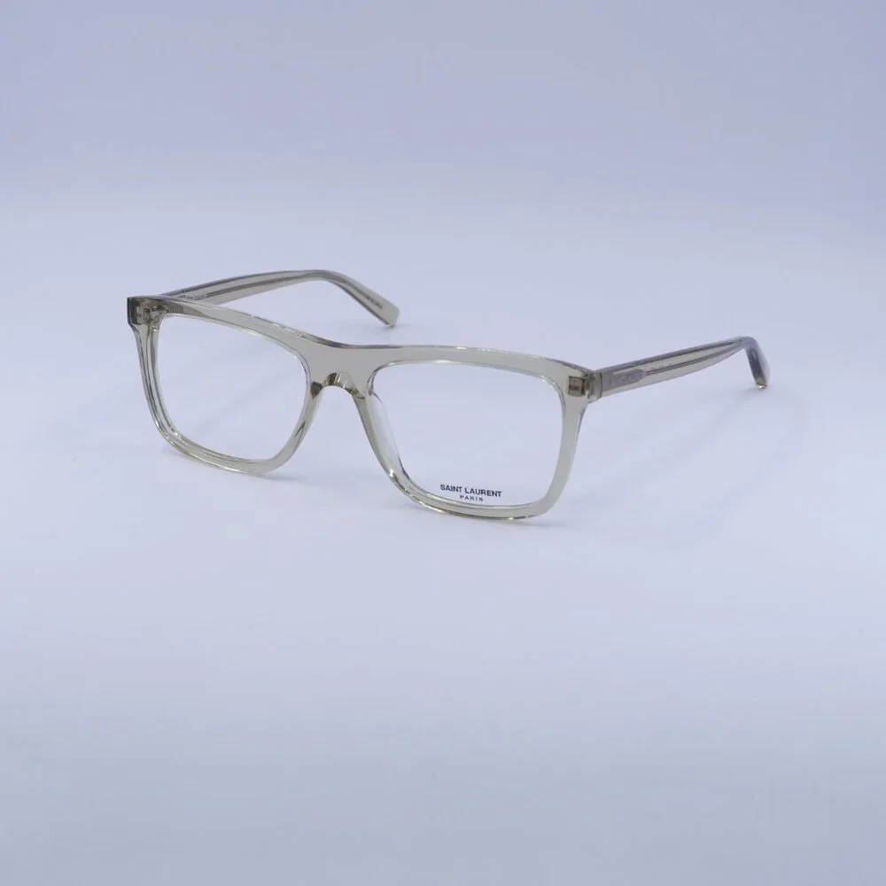 🕶️ New Saint Laurent SL481 003 Eyeglasses - Transparent Yellow Frame 55mm